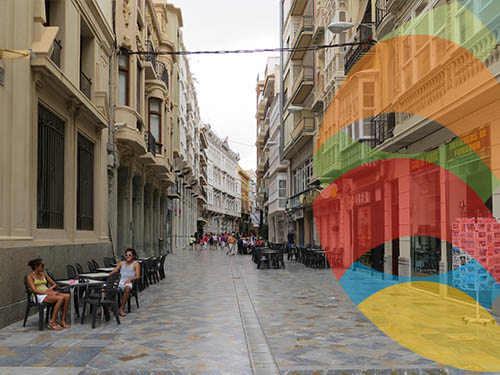 Calle Mayor y alrededores de Cartagena