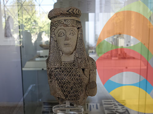 Sala B del museo Arqueológico de Paros